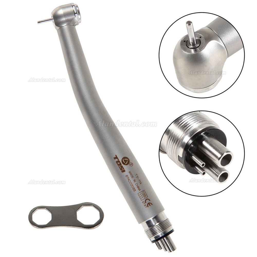 TOSI TX-114 Dental High Speed Turbine Handpiece Push Button 4Hole